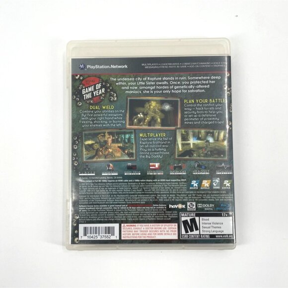 Bioshock 2 Sony PlayStation 3 PS3 Game With Case & Manual 2K Games Clean Disc - Picture 2 of 4